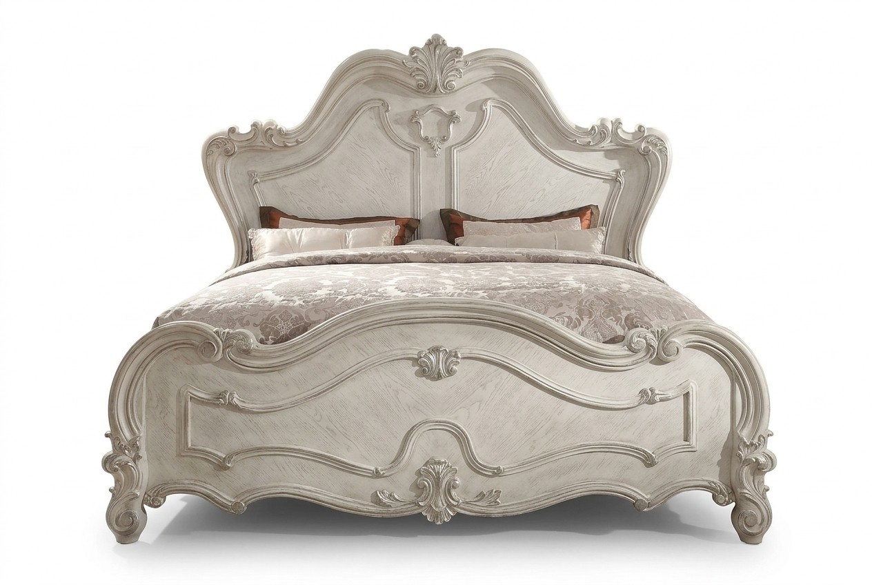 Bett Design Doppelbett Betten Luxus Klassiker Barock Chesterfield 180x200cm