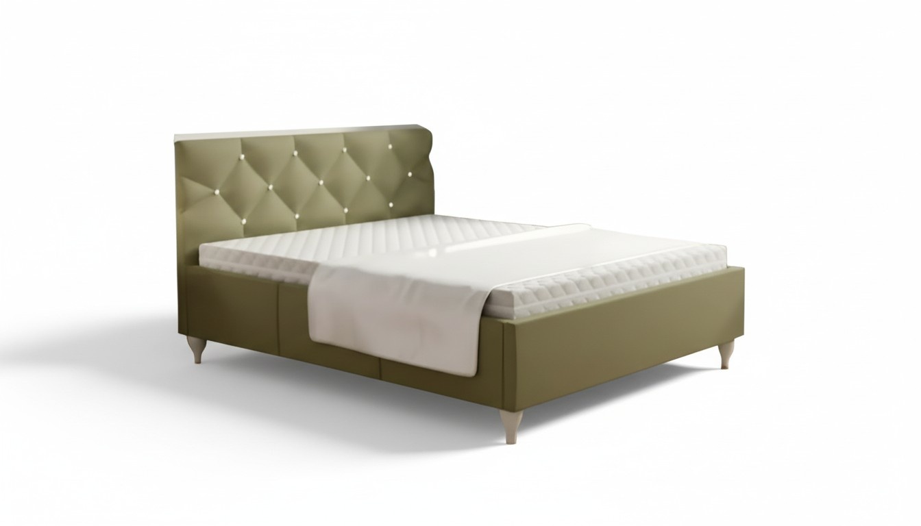 Bett Design Luxus Doppel Betten 180x200cm Schlaf Zimmer Grün Modern Neu