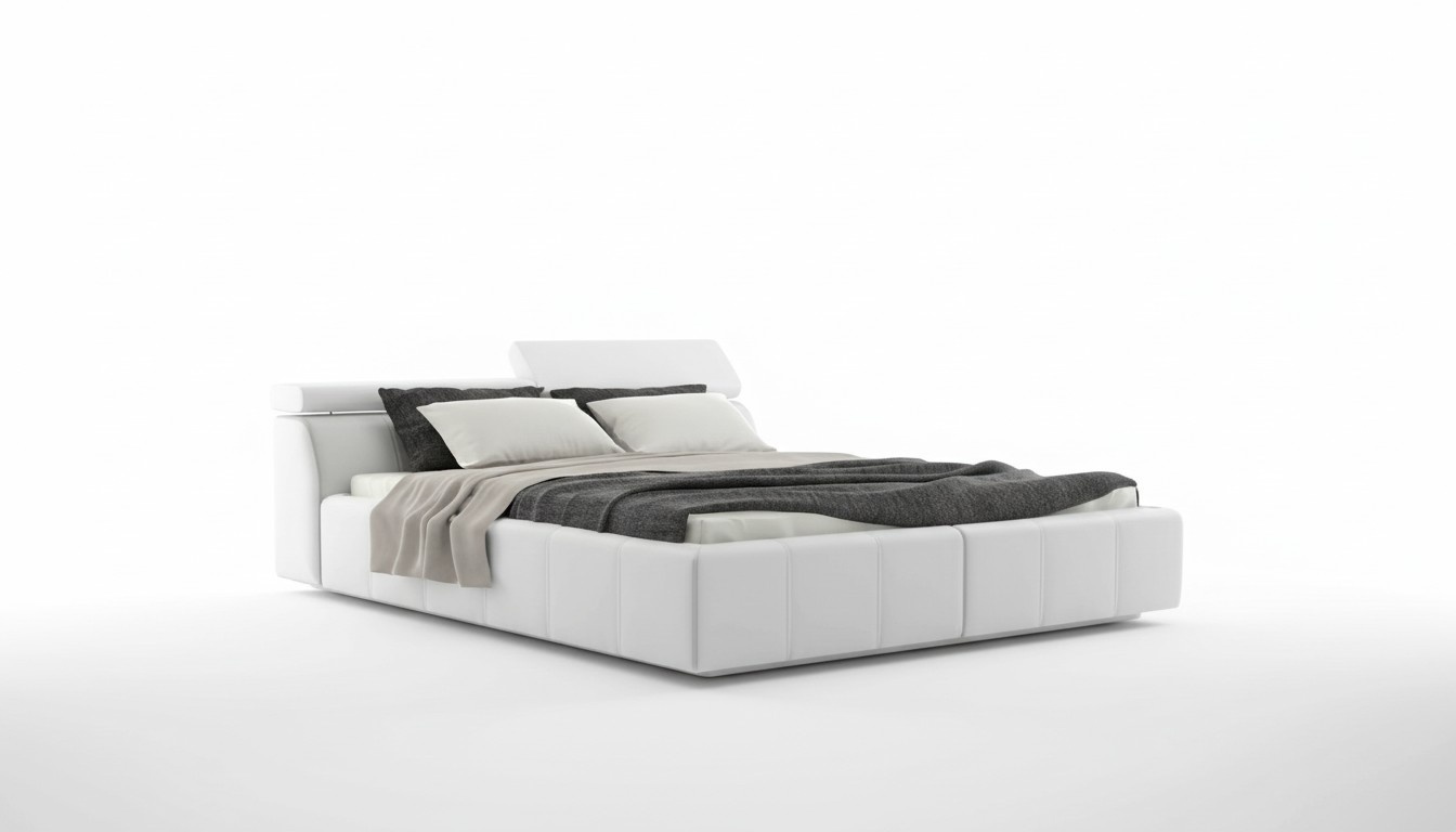 Bett Designer Polsterung Hotel Doppelbetten Multifunktion Betten 180 x 200 Neu