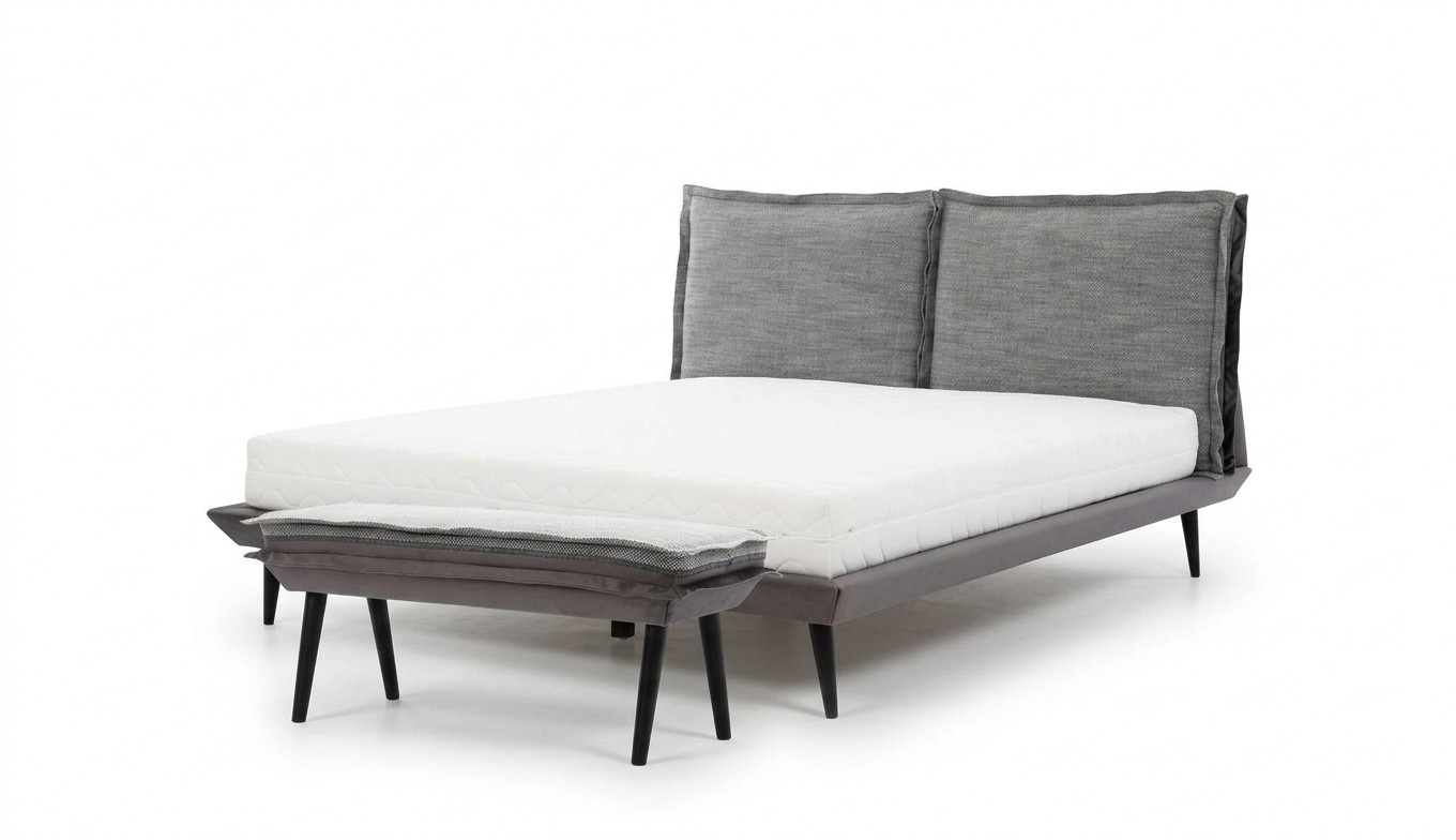 Bett Grau Schön Design Modern Luxus Betten Schlafzimmer Elegantes Möbel