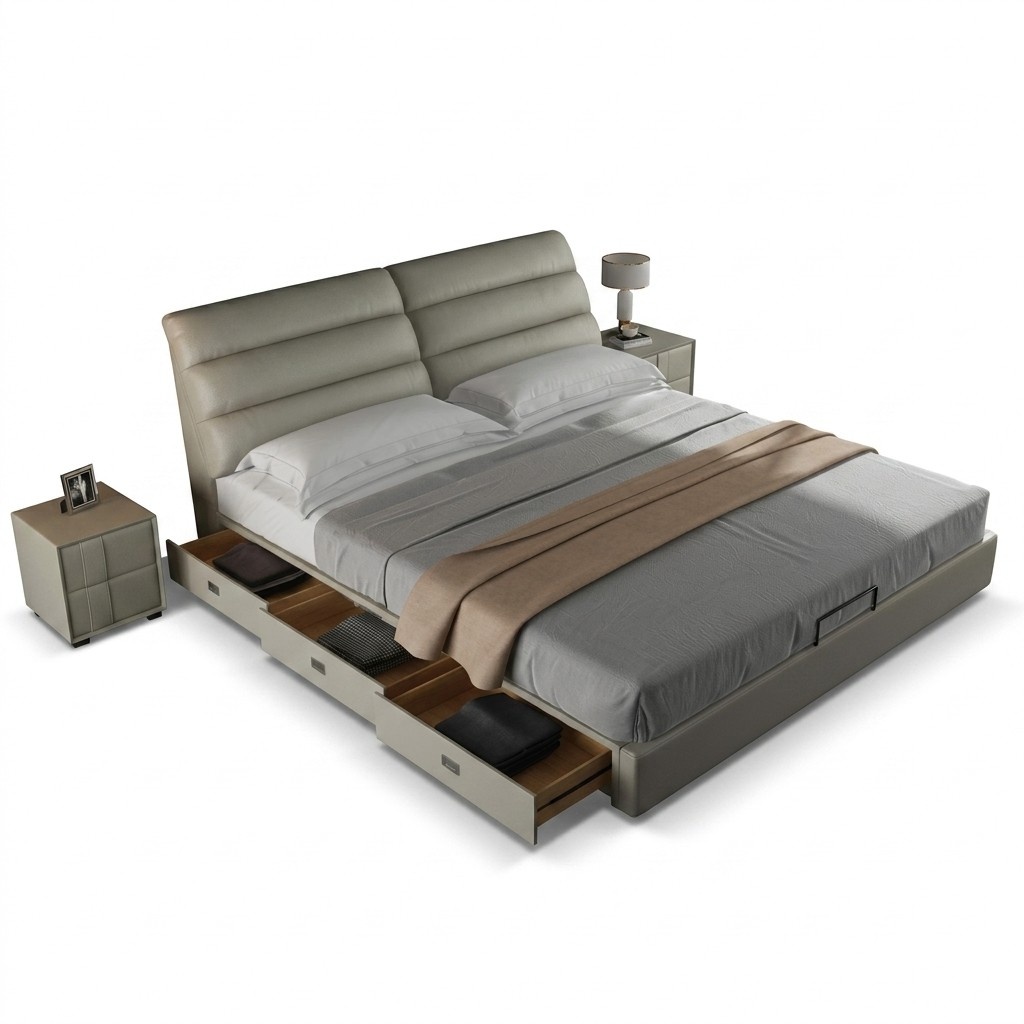 Bett Klassisch Polster Design Luxus Doppel Hotel Betten Schlaf Zimmer