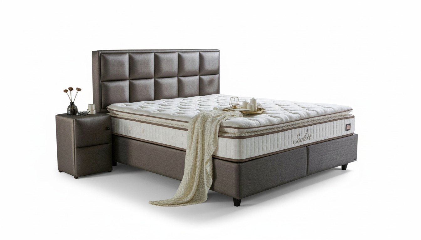 Bett Leder Schlafzimmer Möbel Luxus Moderne Betten Chesterfield Boxspring Neu