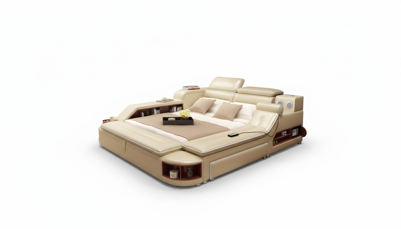 Bett Multifunktion Tresor Wärme Liege USB Sound Doppel Betten Funktion