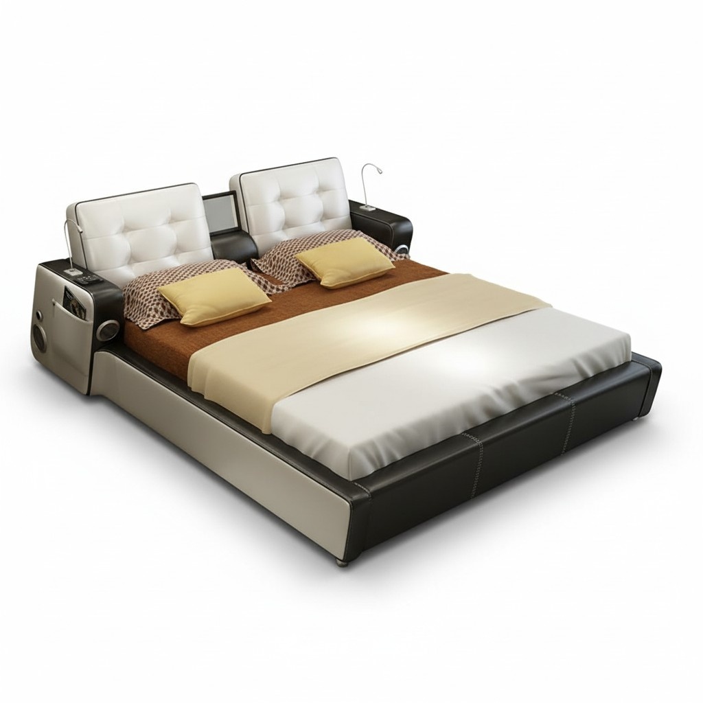 Bett Musik System USB Betten Multifunktion Luxus Möbel Schlafzimmer