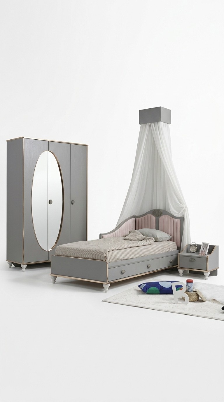 Bett Nachttisch Schlafzimmer Set Designer Luxus Betten Komplett 2 tlg.