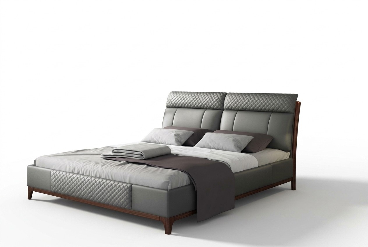 Bett Polster Design 180x200cm Doppel Hotel Betten Schlaf Zimmer Leder