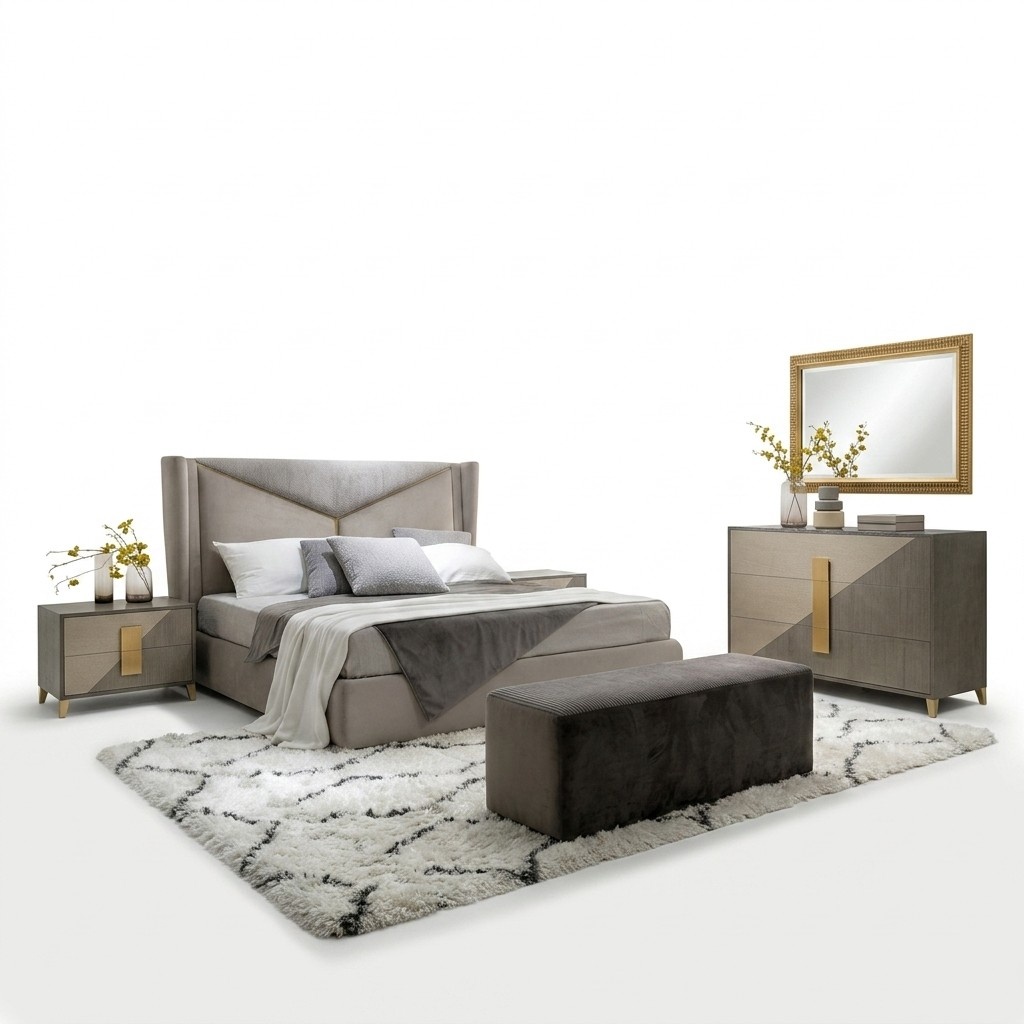 Bett Polster Design Luxus Doppel Hotel Betten Schlaf Zimmer Luxus