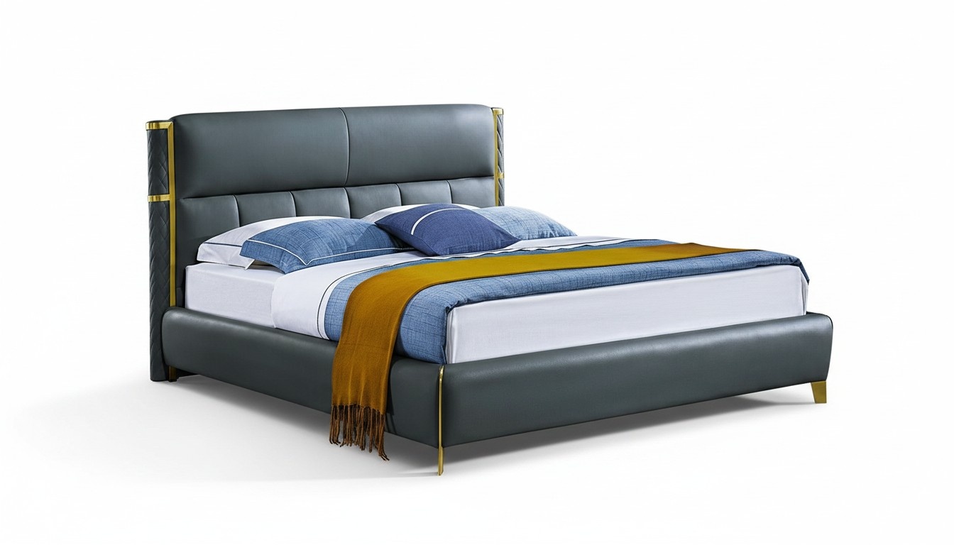 Bett Polster Design Luxus Doppel Hotel Betten Ehe Schlaf Zimmer Textil