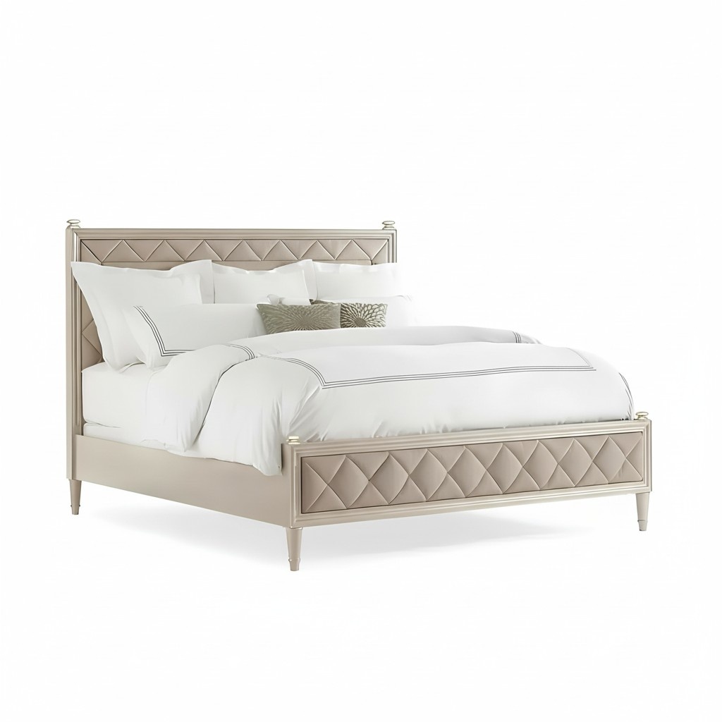 Bett Polster Design Luxus 180x200 Doppel Hotel Betten Schlaf Zimmer Leder Textil