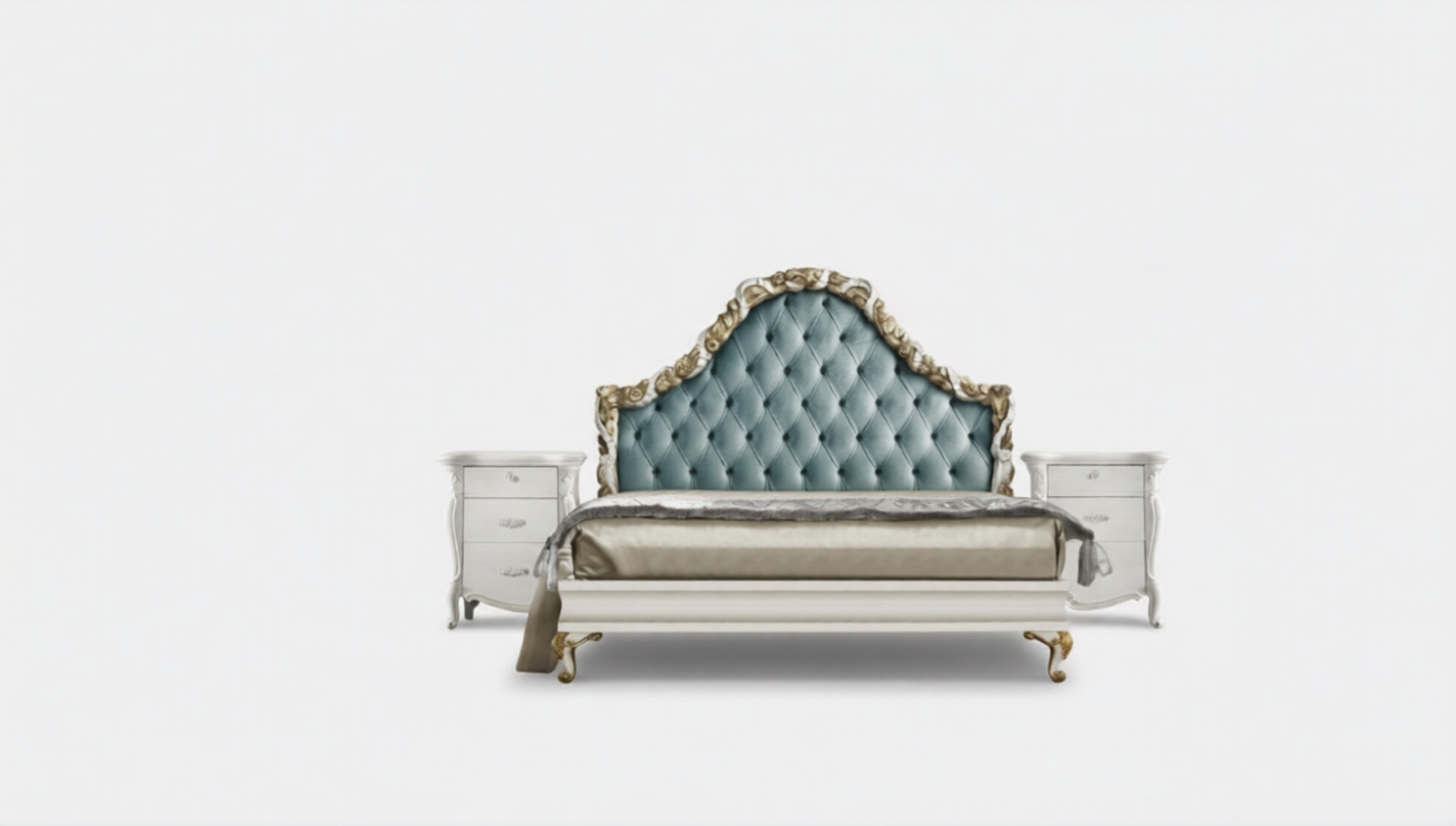 Bett Polster Design Luxus Doppel Hotel Betten Schlaf Zimmer Italienische