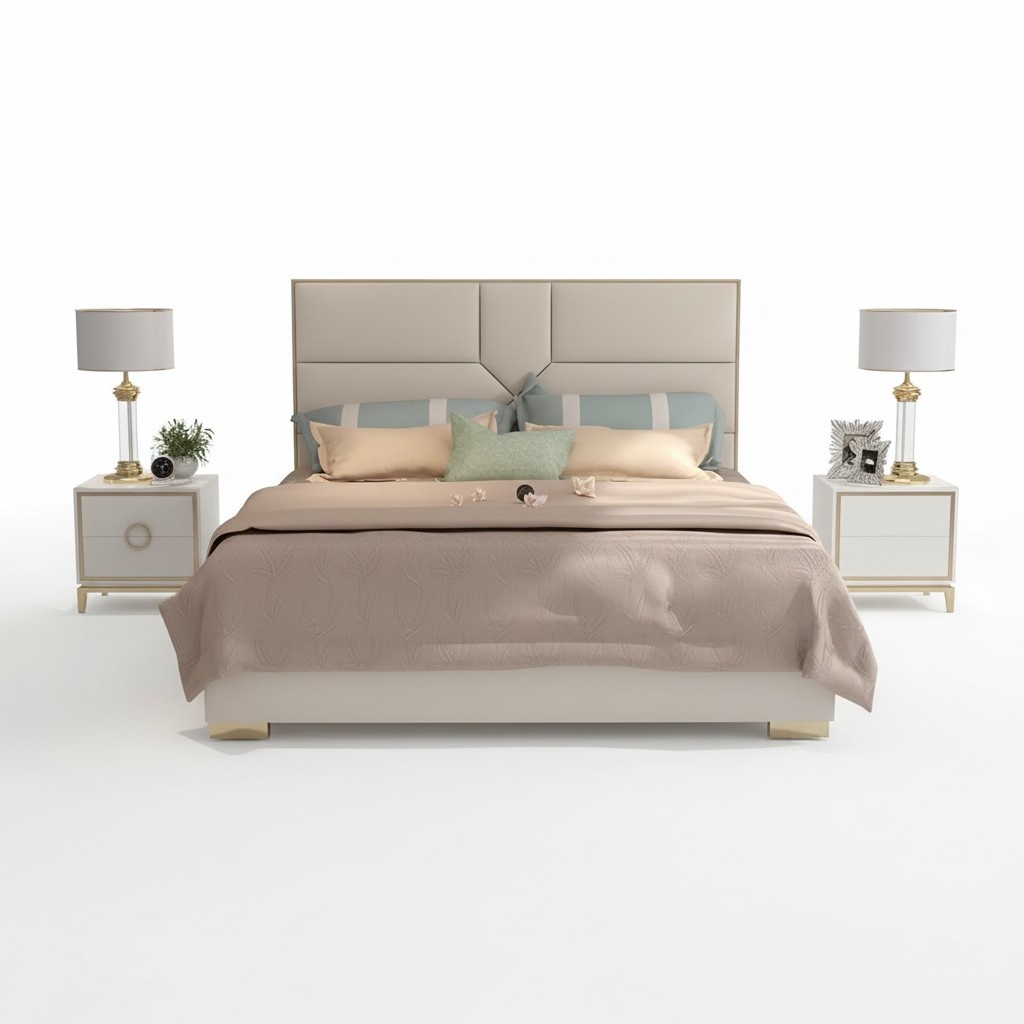 Bett Polster Design Luxus Hotel Betten Ehe 180x200cm Schlaf Zimmer Leder