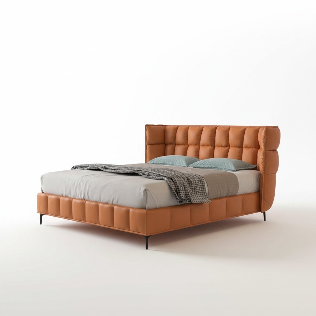 Bett Polster Design Luxus Hotel Betten Ehe 180x200cm Leder Doppel