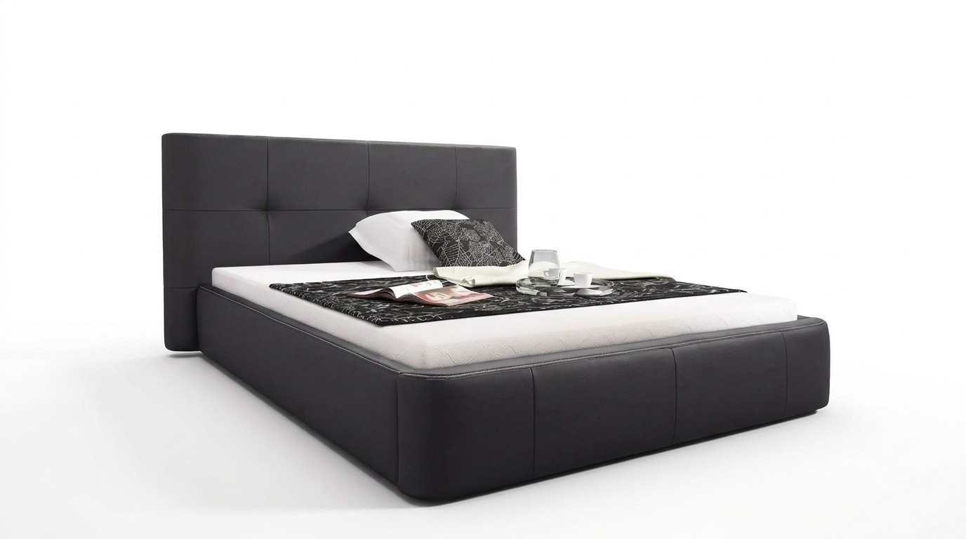 Bett Polster Design Luxus Doppel Hotel Betten Schlaf Zimmer Leder Modern