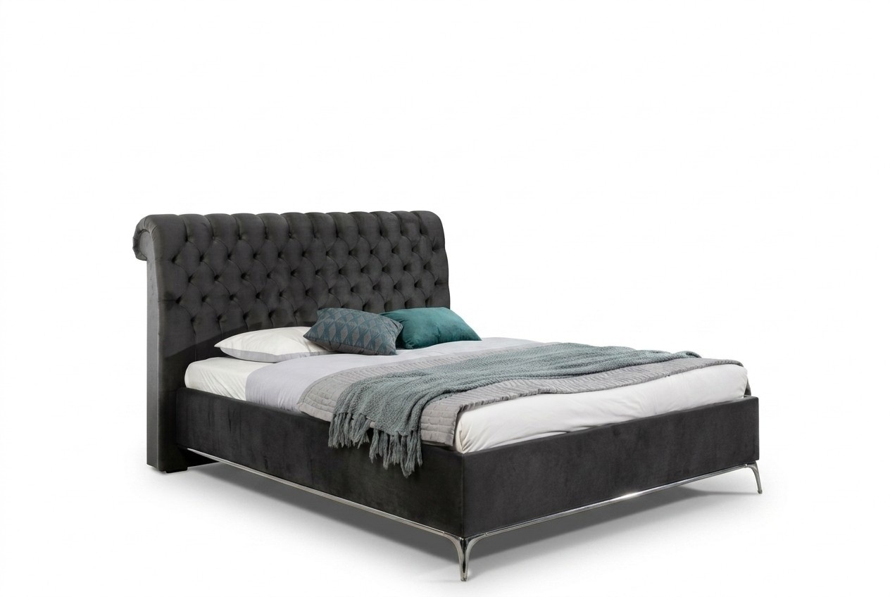 Bett Polster Design Luxus Doppel Hotel Betten Schlaf Zimmer Leder 140x200cm