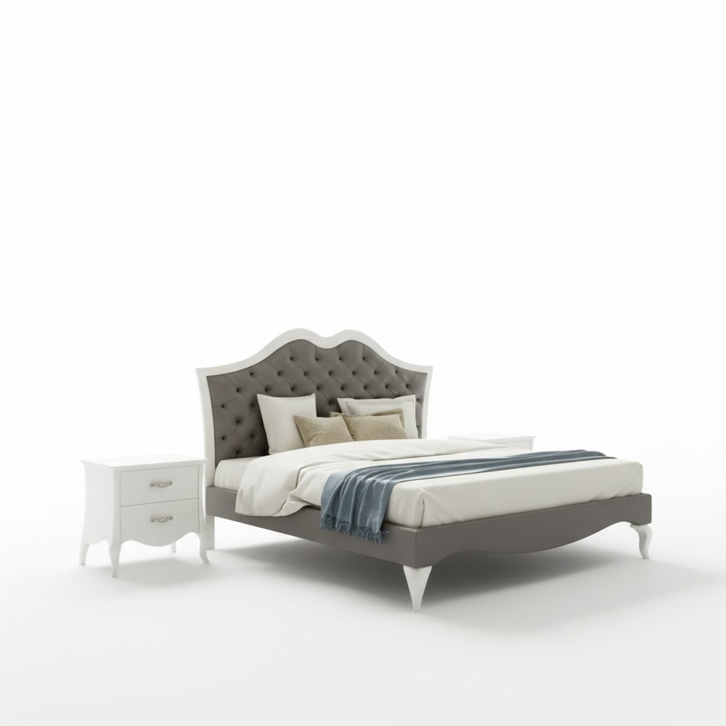 Bett Schlafzimmer Set Bett 2x Nachttisch Modern Italienische Möbel 3tlg