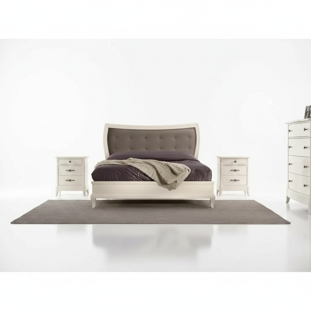 Bett Schlafzimmer Set Design Luxus Bette Möbel 2x Nachttische 3tlg.