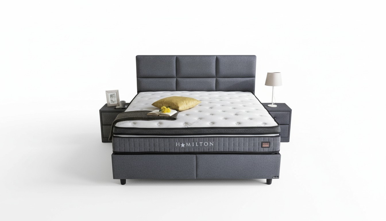 Bett Textil 2x Nachttisch 3 tlg. Schlafzimmer Set Möbel Modern Luxus Betten Neu