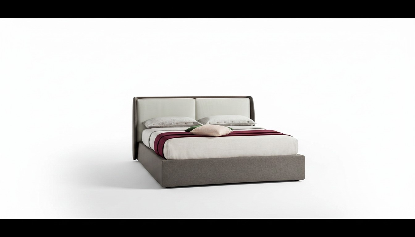 Bett Textil Polster Schlafzimmer 180x200 Design Doppelbett Lederbett Betten Neu