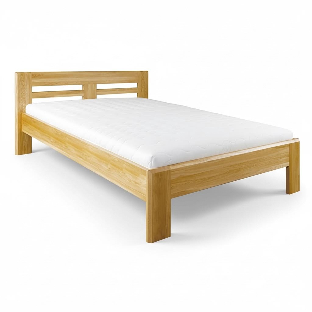 Betten Holzbett Echtes Holz Bett Hotel Design Stil Massive 140x200 Schlafzimmer