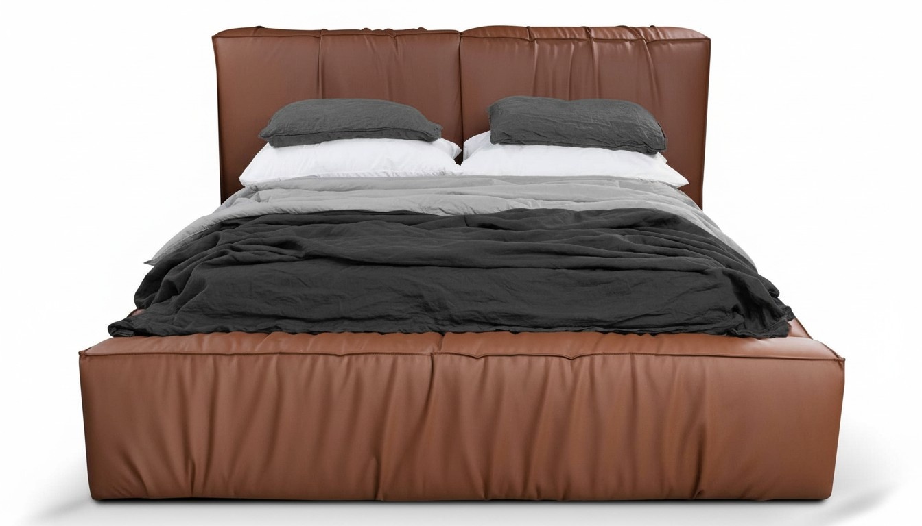 Betten Hotel Kunstleder 180x200cm Luxus Möbel Design Polsterbett Bett