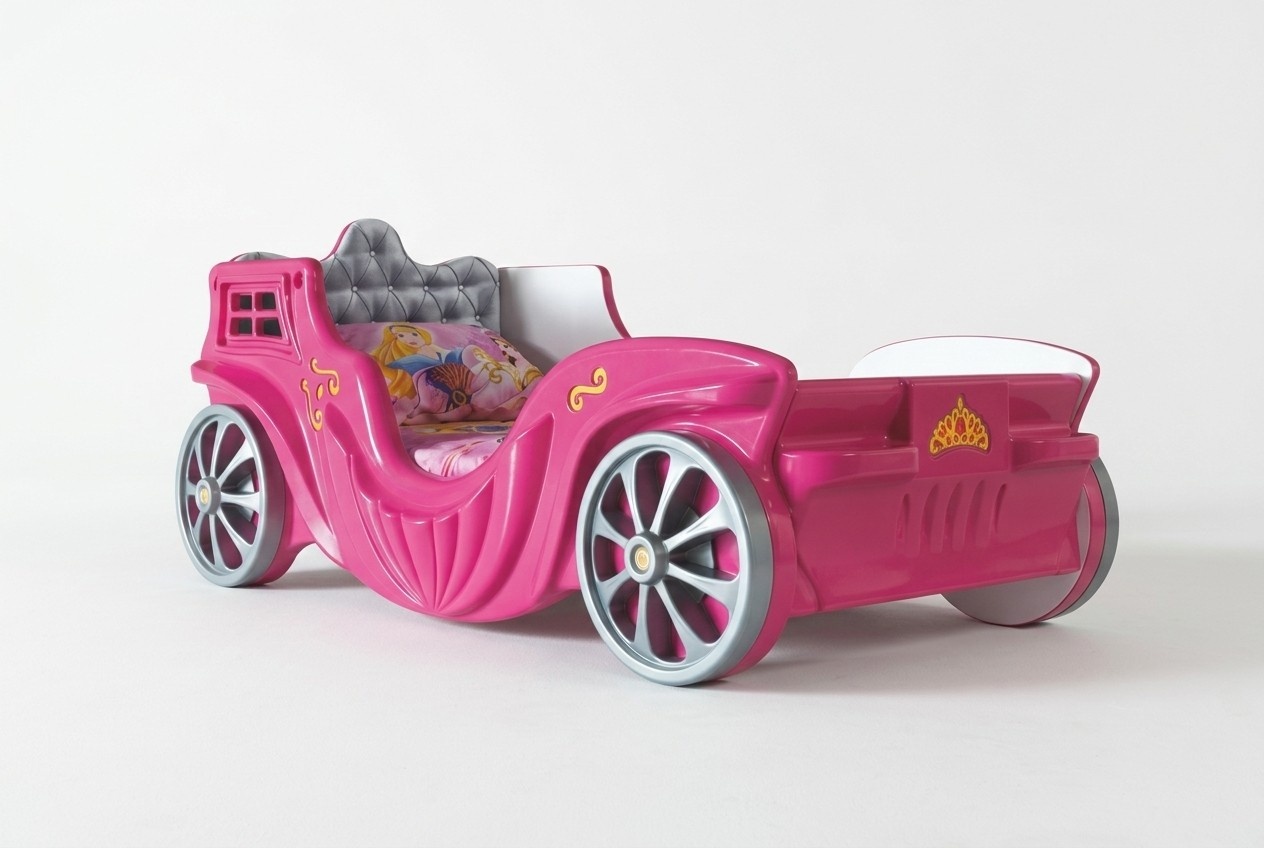 Betten Kutsche Prinzessin Kinderzimmer Bett Matratze Kinderbett Möbel Holz Neu