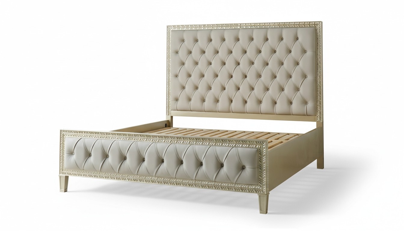 Betten Luxus Bett Hotel Royal Möbel Stoff Design Einrichtung Polsterbett Rahmen