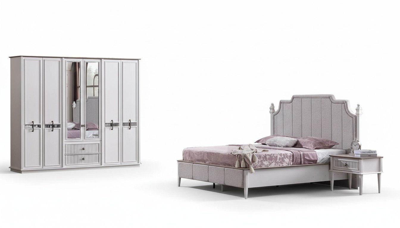 Betten Nachttische Schlafzimmer Einrichtung Schlafzimmermöbel Kleiderschrank