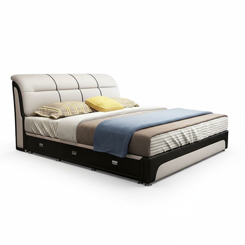 Betten Polster Textil Modern Holz Schlafzimmer Neu Doppelbett Chesterbett