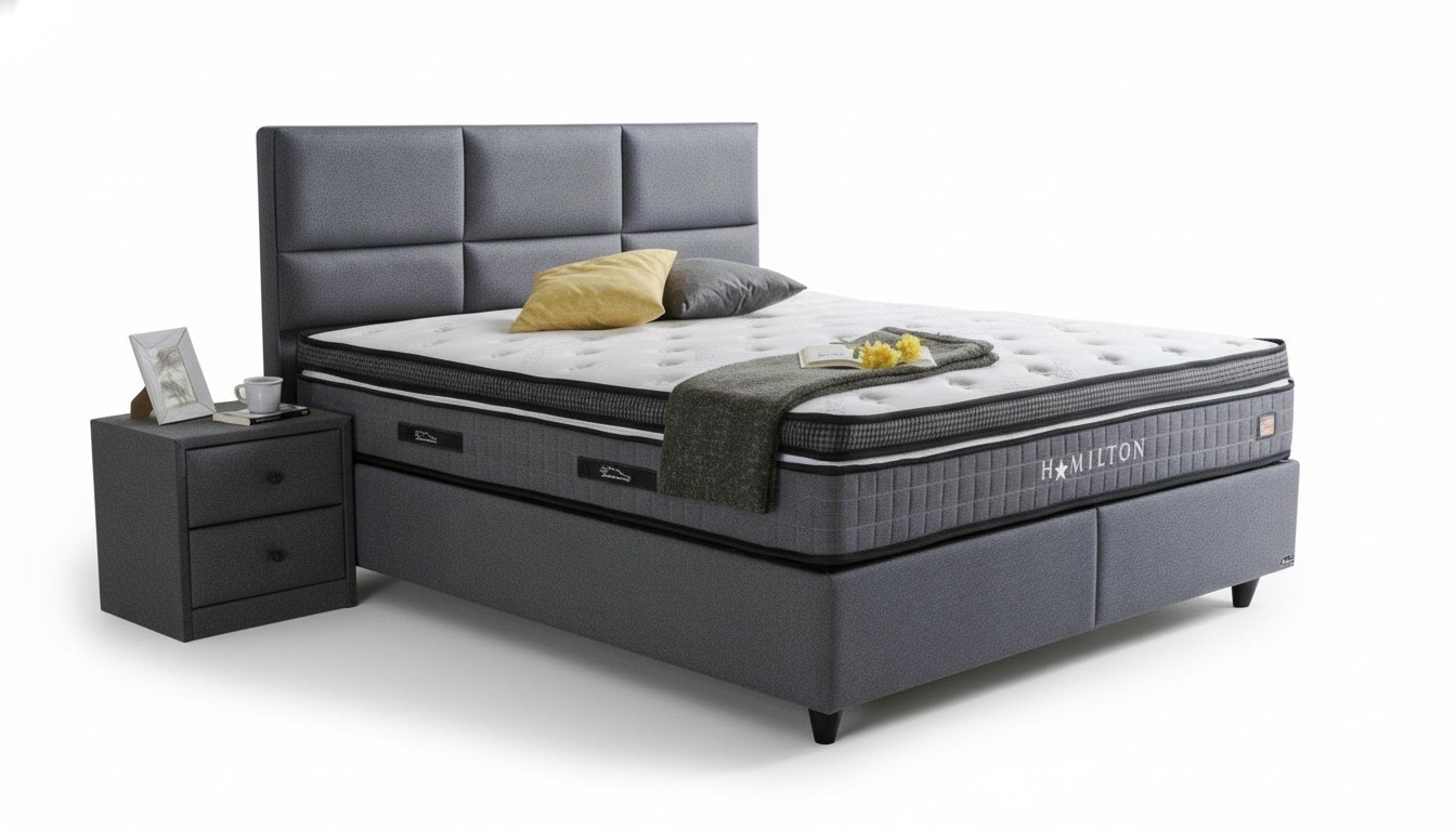 Bettgestell Stoff Möbel Luxus Modern Betten Bett Textil Schlafzimmer Design Neu