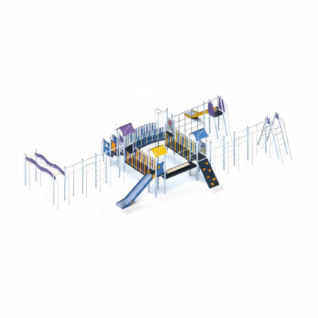 Bewegungsfläche Spielplatz Spielzone Freizeitgelände Kletterturm Freizeitanlage