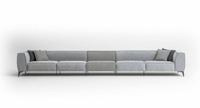 big Sofa Couch 8 Sitzer Italienische xxl Couchen Sofas Möbel Textil