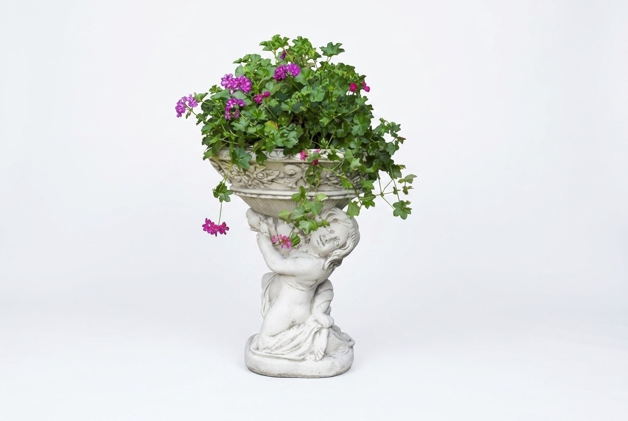 Blumenkübel Pflanz Kübel Dekoration Figur Blumentöpfe Garten Vasen