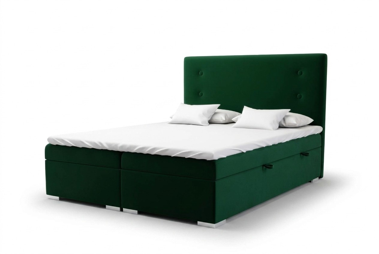 Boxspring Bett Hotel Doppel Komplett Set Matratze Topper Betten Funktion