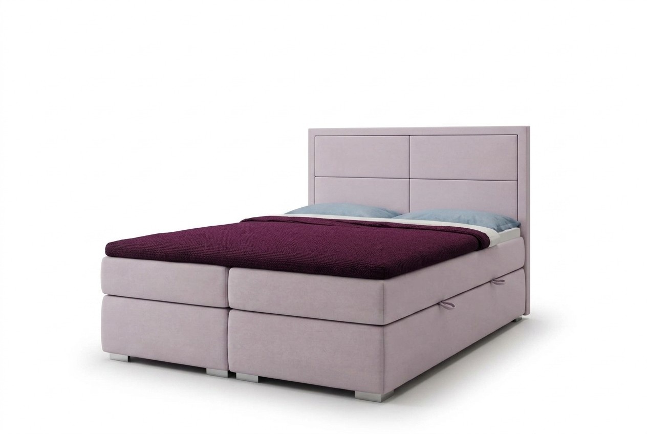 Boxspring Bett Hotel Doppel Komplett Set Matratze Topper Betten Funktion