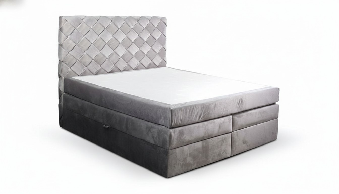 Boxspring Bett mit Bettkasten Matratze Betten Chesterfield Schlafzimmer