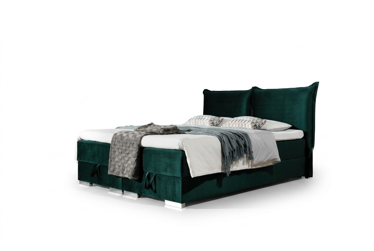 Boxspring Betten Bett Polster Kunstleder Designer Hotel Doppel Luxus