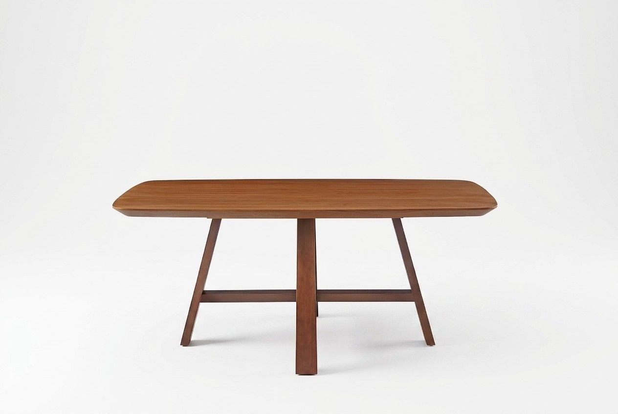 Brauner Designer Luxus Holz Tisch Hochwertige Tische Ess Wohn Zimmer