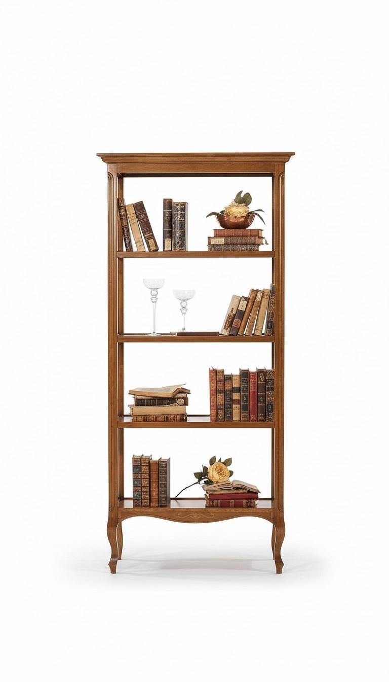 Bücher Regal braun Vitrinen Schrank Bücherschrank Vitrine Bücherregal Regale Neu