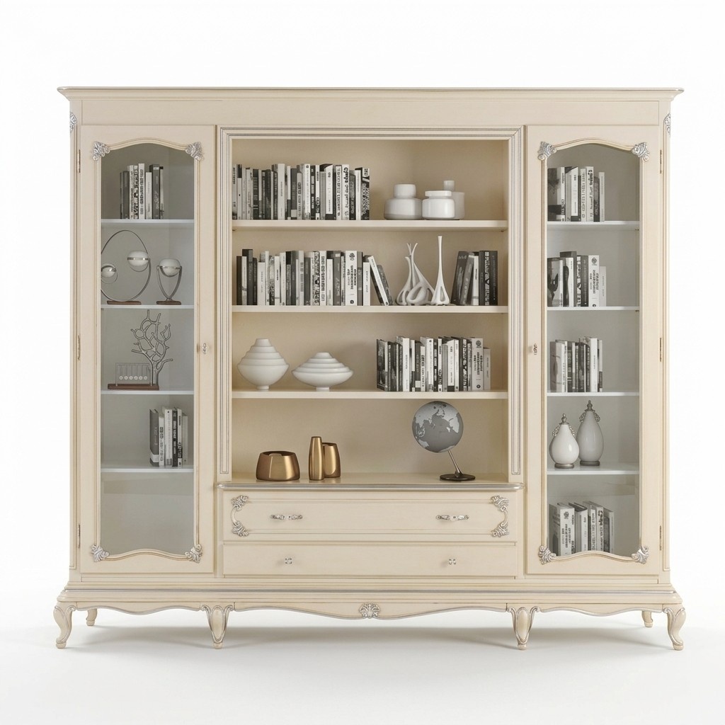 Bücher Schrank Italienische Möbel Regal Holz Schränke Regale Vitrine Anrichte