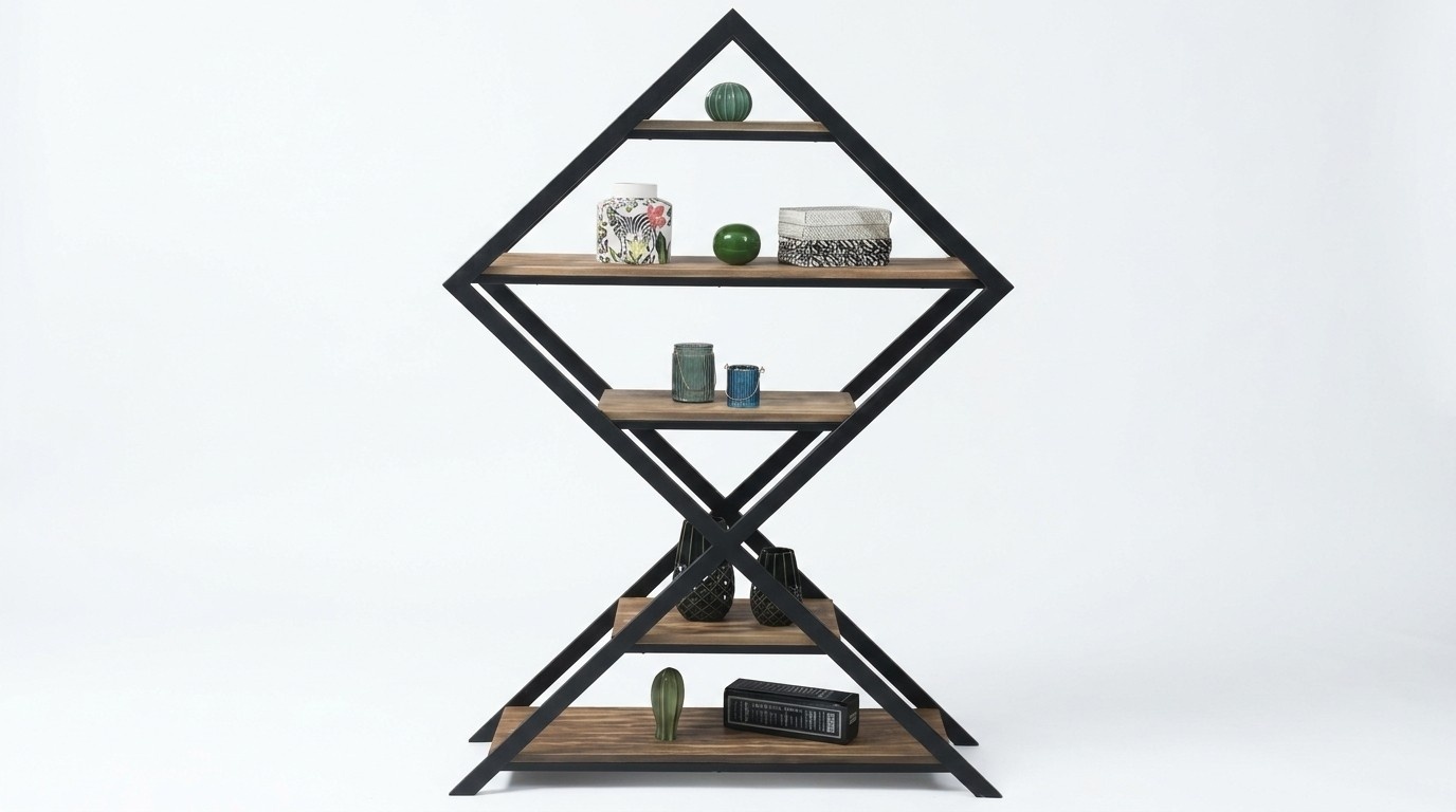 Bücherregal modernes Standregal Aktenregal Deko-Regal und Raumteiler für Büro