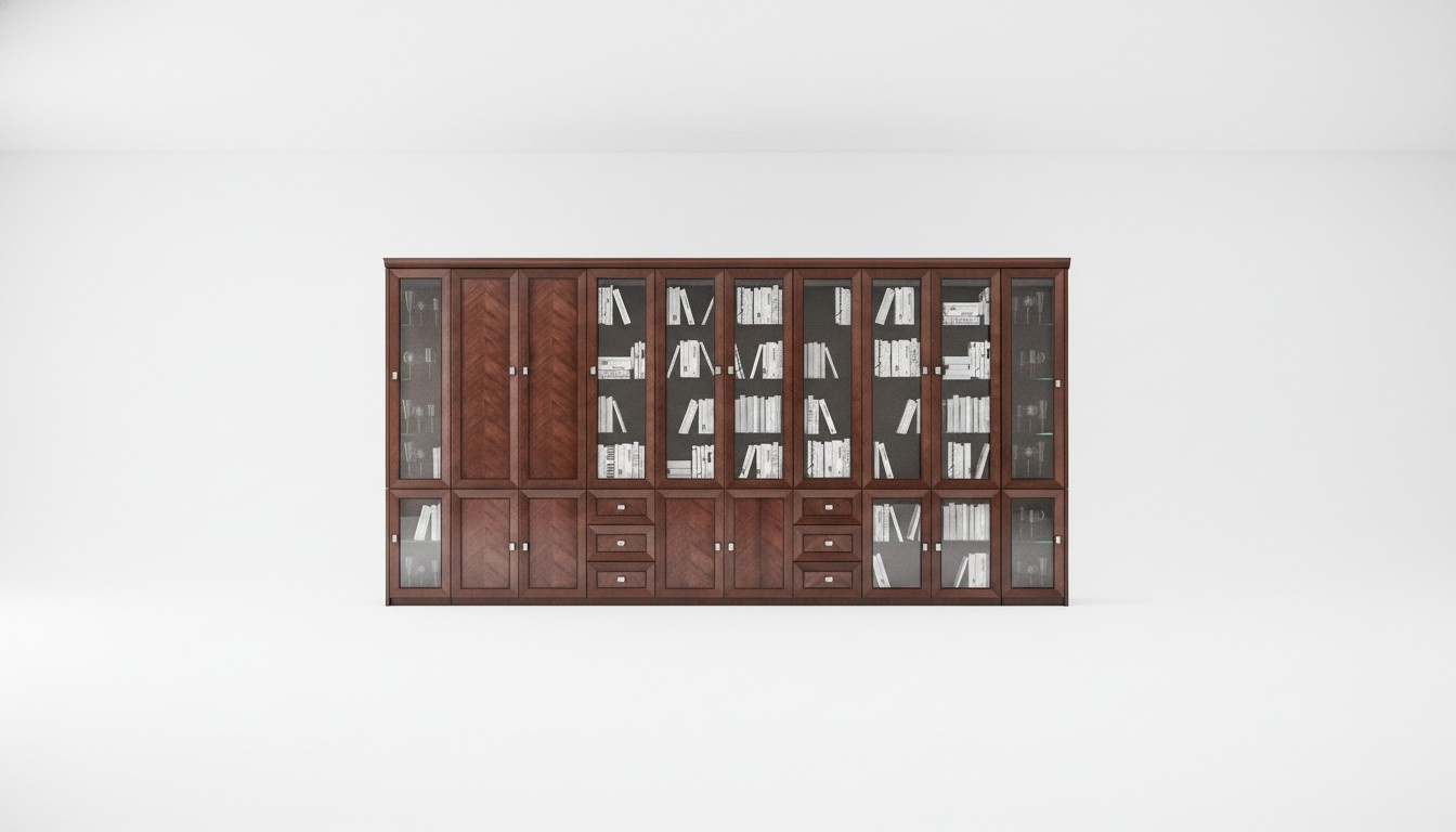 Modern Büro Akten Regal Schrank Vitrine Holz Regale Schränke Office Büro Universal Neu