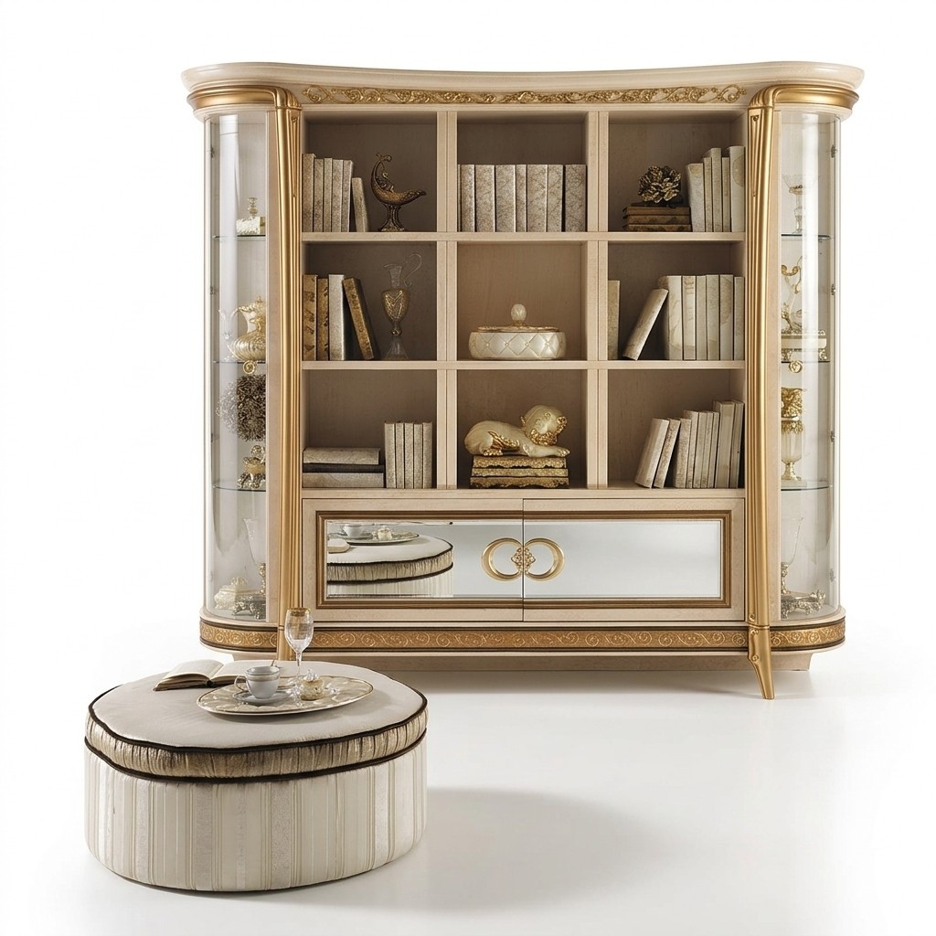 Büro Bücherschrank Aktenschrank Luxus Möbel Stil Antik Schrank arredoclassic