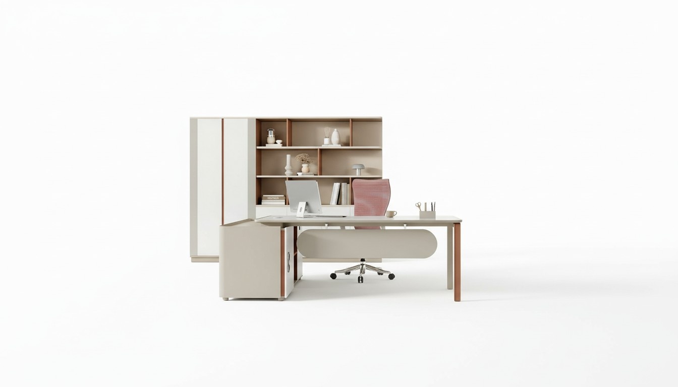 Büro Einrichtung Büroschrank Schreibtisch Homeoffice Schreibtisch Schrank 3tlg.