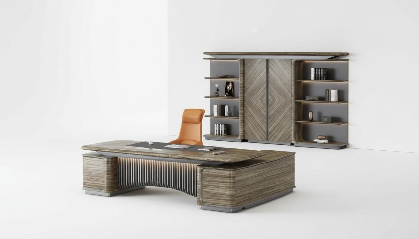 Büro Set Eckschreibtisch Schrank Gruppe Garnitur 2tlg Schreibtisch