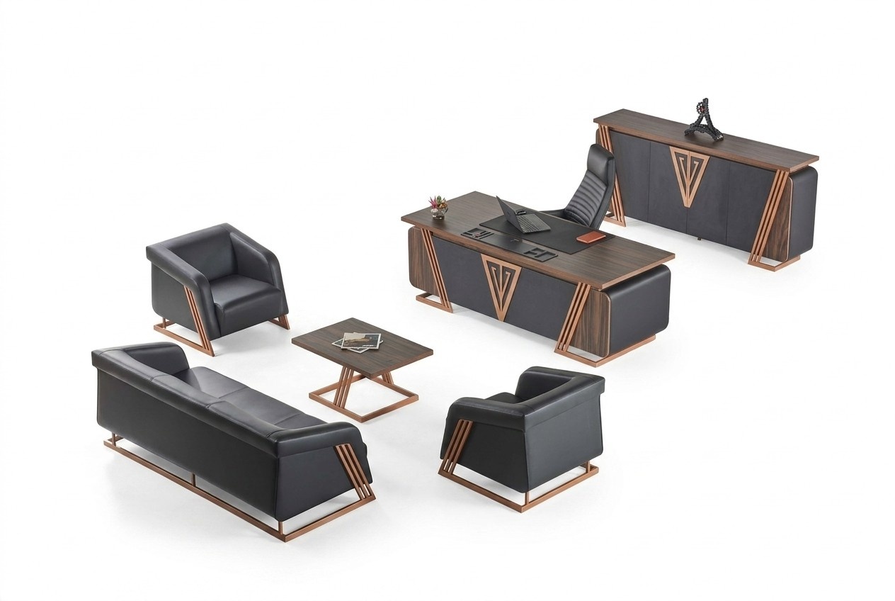 Büroeinrichtung Schreibtisch Bürostuhl Sideboard Sofagarnituren Couchtisch