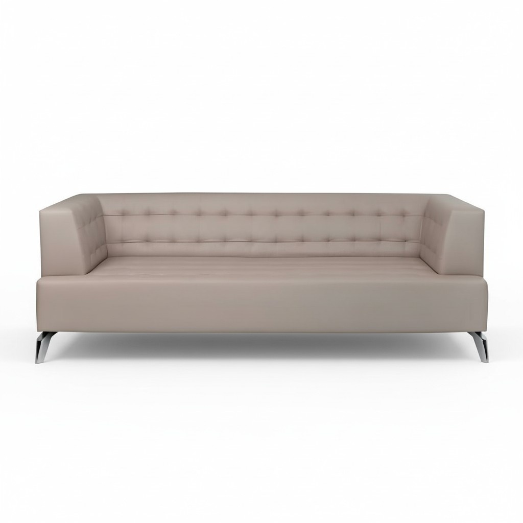 Büroeinrichtung Sofa Couch 2 Sitzer Arbeitszimmer Polstersofa Kunstleder Möbel