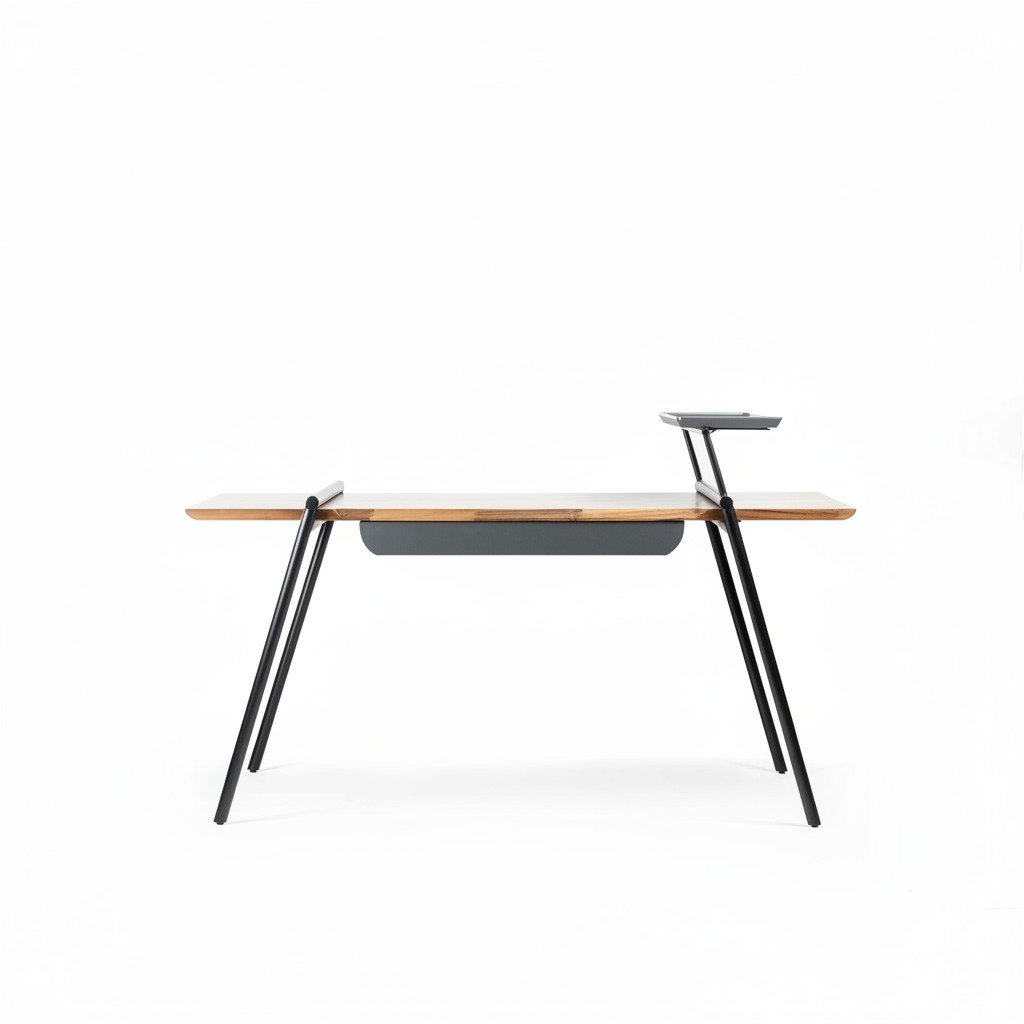 Büromöbel Arbeitstisch Braun Schreibtisch Holz Computertisch Tisch Einrichtung