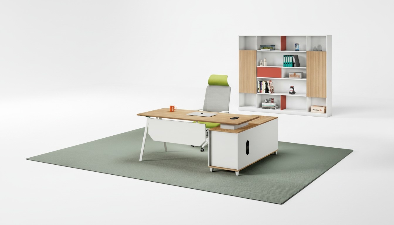 Büromöbel Büro Tisch Ecke Schreibtisch Bürotisch Arbeitstisch Weiß