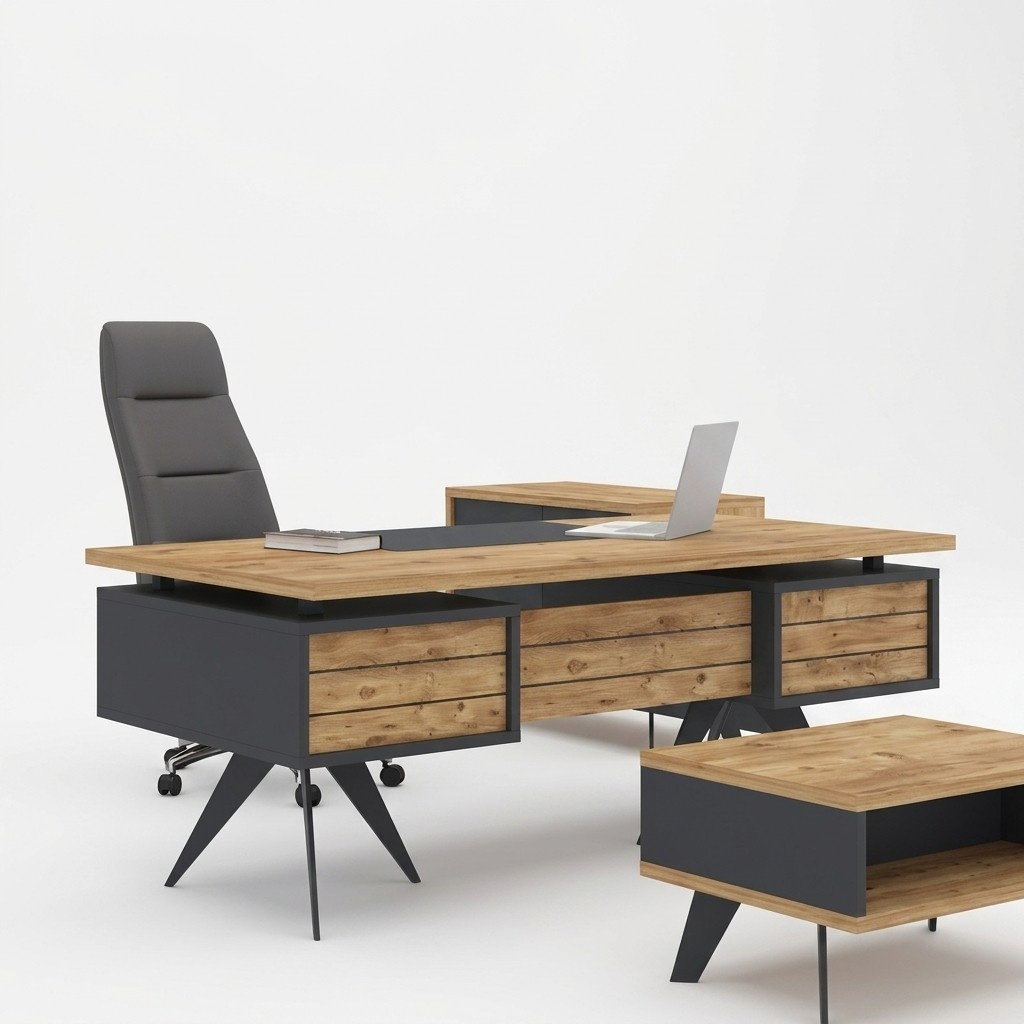 Büromöbel Luxuriöser Eckschreibtisch Arbeitszimmer Tisch Möbel Tische