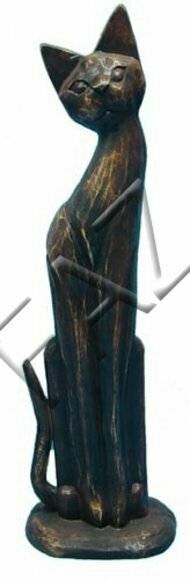 Design Katze Figur Garten Statue Skulptur Figuren Skulpturen Dekoration